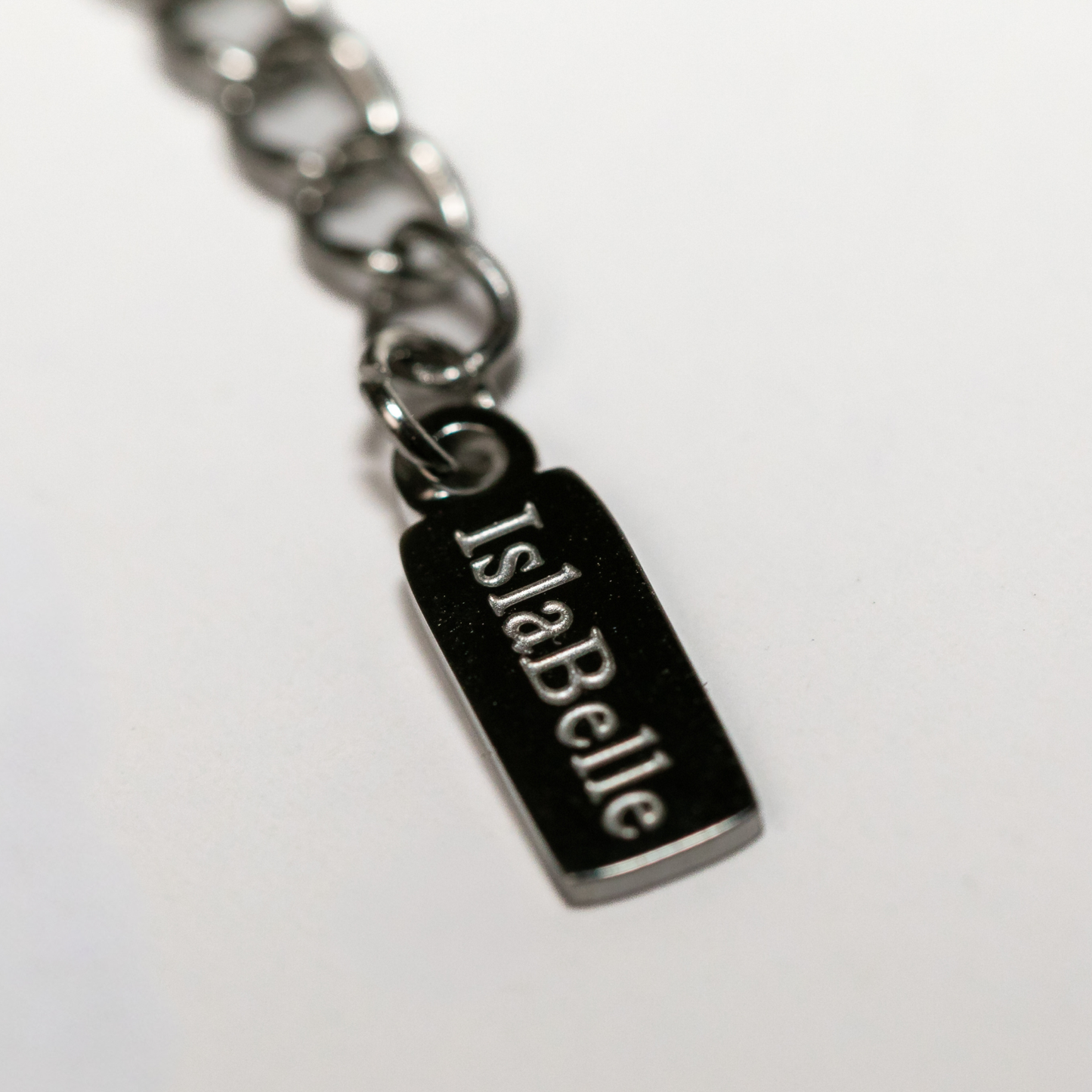 Eternal Links Necklace in silver with interlocking circles and polished minimalist design