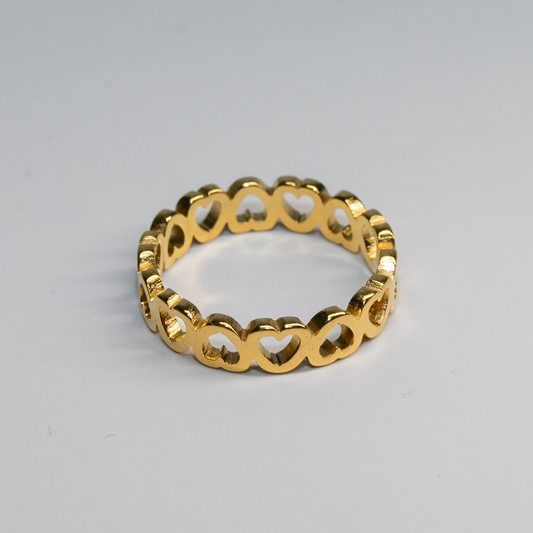 Amour Band Ring In Gold