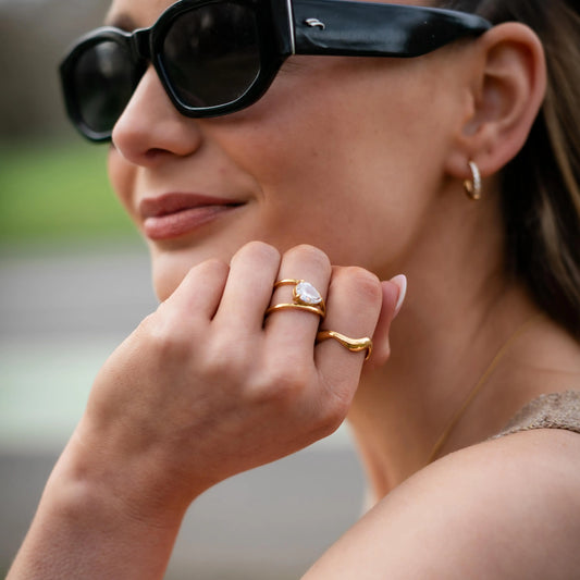 Aurora Solitaire Ring In Gold