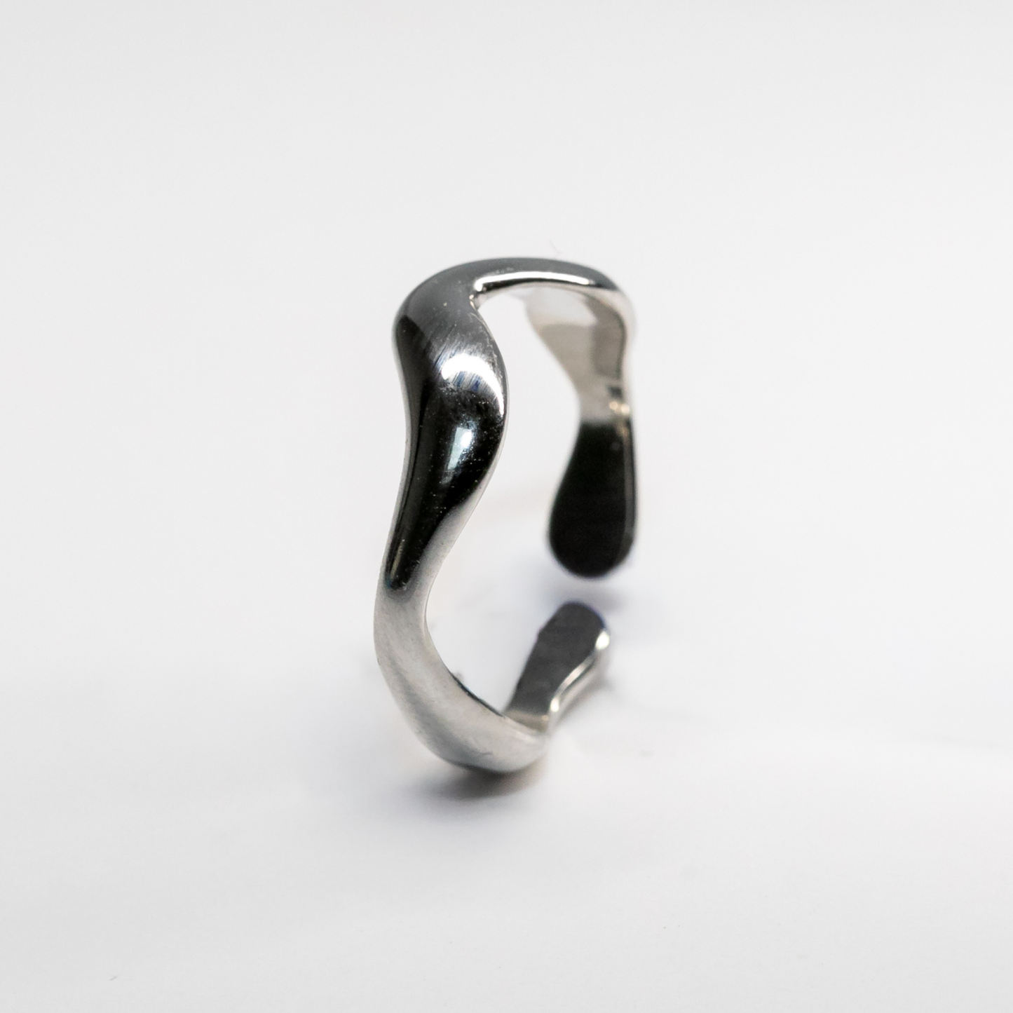 Waveform Ring In Silver