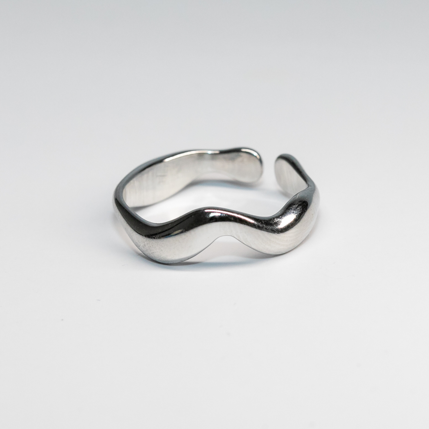 Waveform Ring In Silver