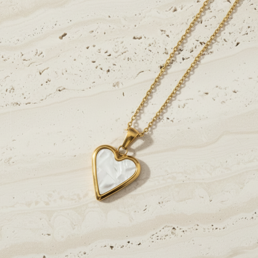 Seraphina Heart Necklace In Gold