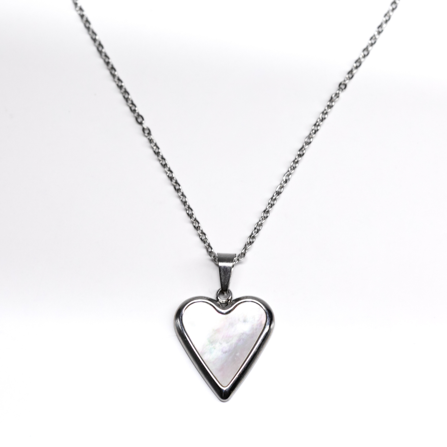Seraphina Heart Necklace In Silver