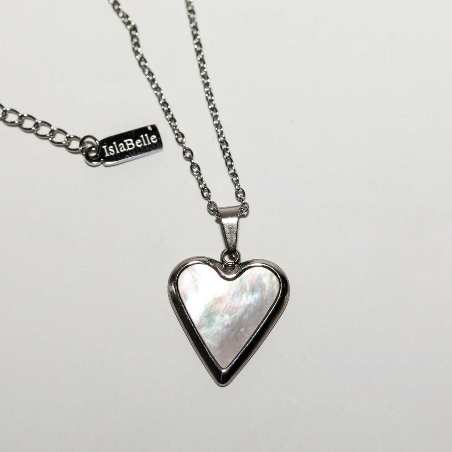 Seraphina Heart Necklace In Silver