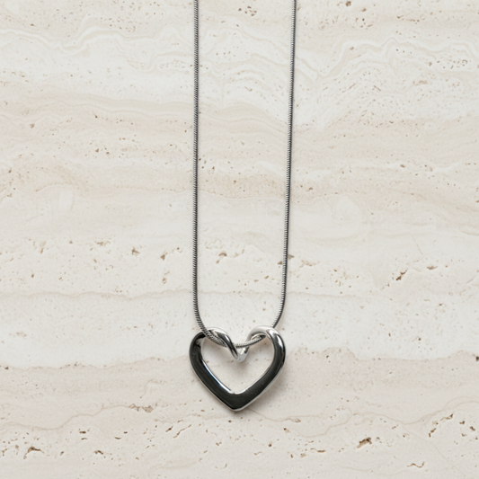 Unity Heart Necklace In Silver